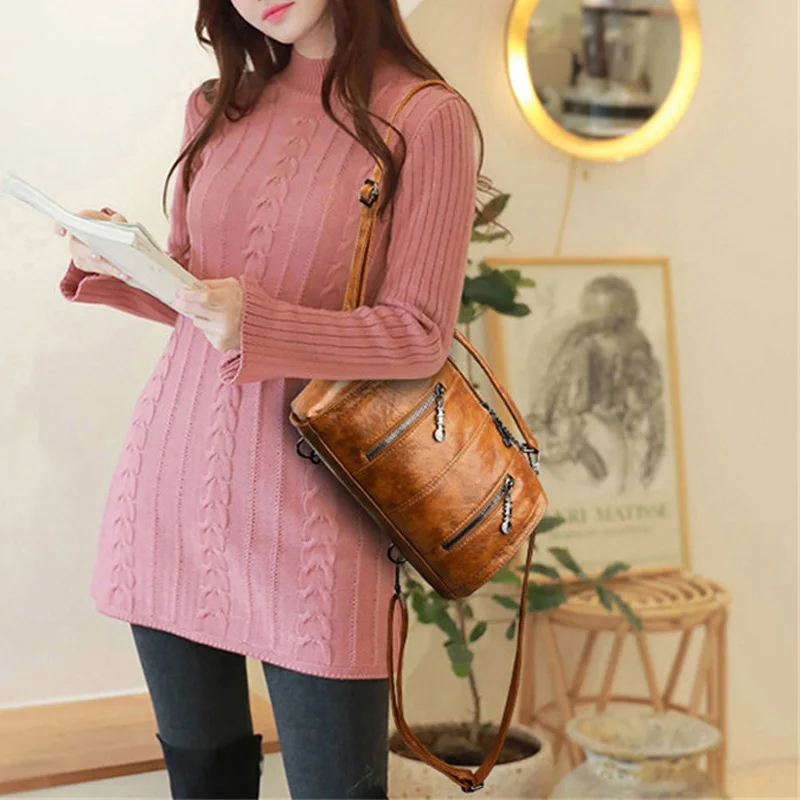 

2020 Boston PU Leather Shoulder Bag High Quality Fashion Women Bags Handbags Brand Designer Oil Skin Women Messenger Bags Sac