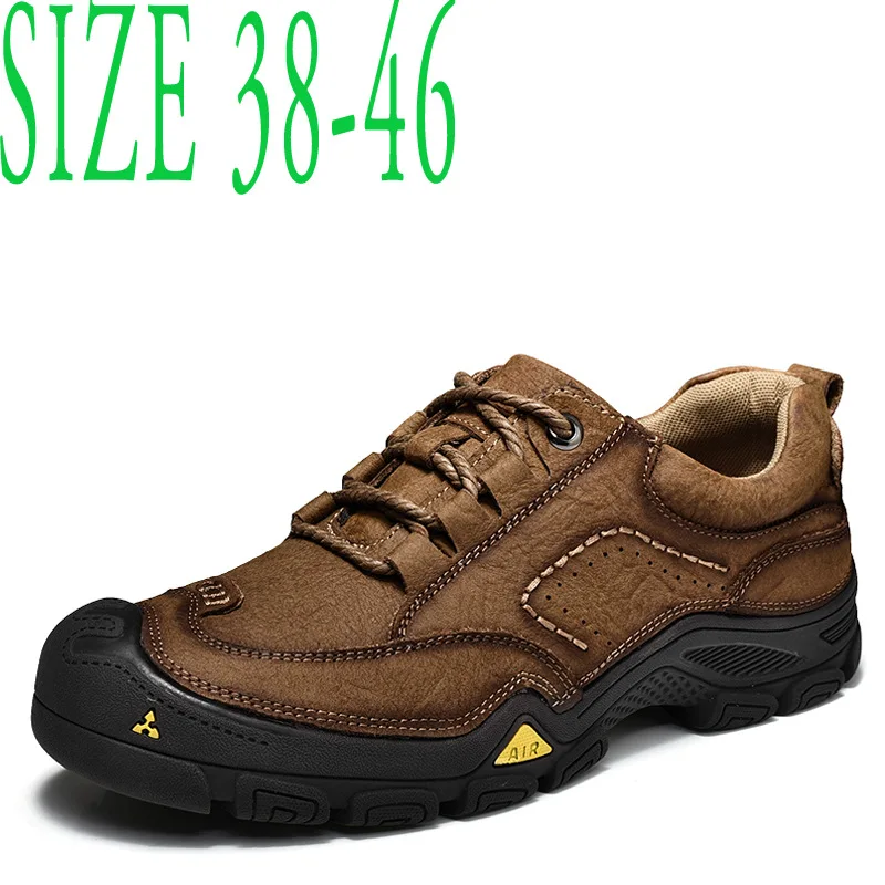 Qiu dong foreign trade big yards hiking shoes men leisure leather mountaineering shoes, outdoor men outdoor climbing shoes ne