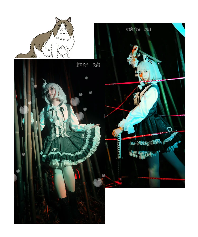 Костюм для косплея Аниме TouHou Project Youmu Konpaku платье лолиты форма любой размер