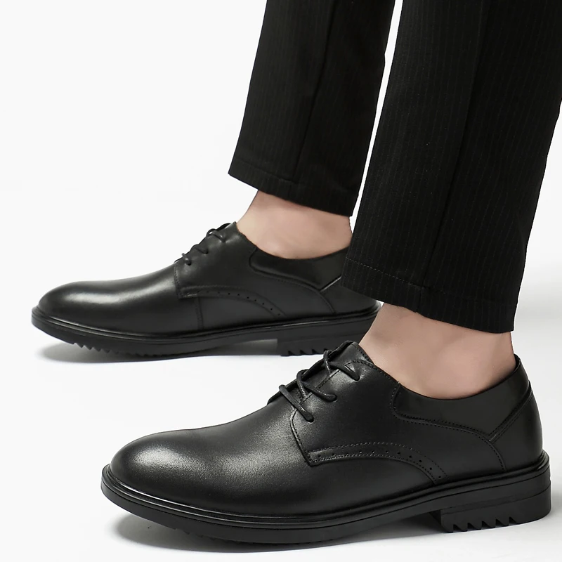 Мужские классические туфли натуральная кожа на шнуровке оксфорды винтажные