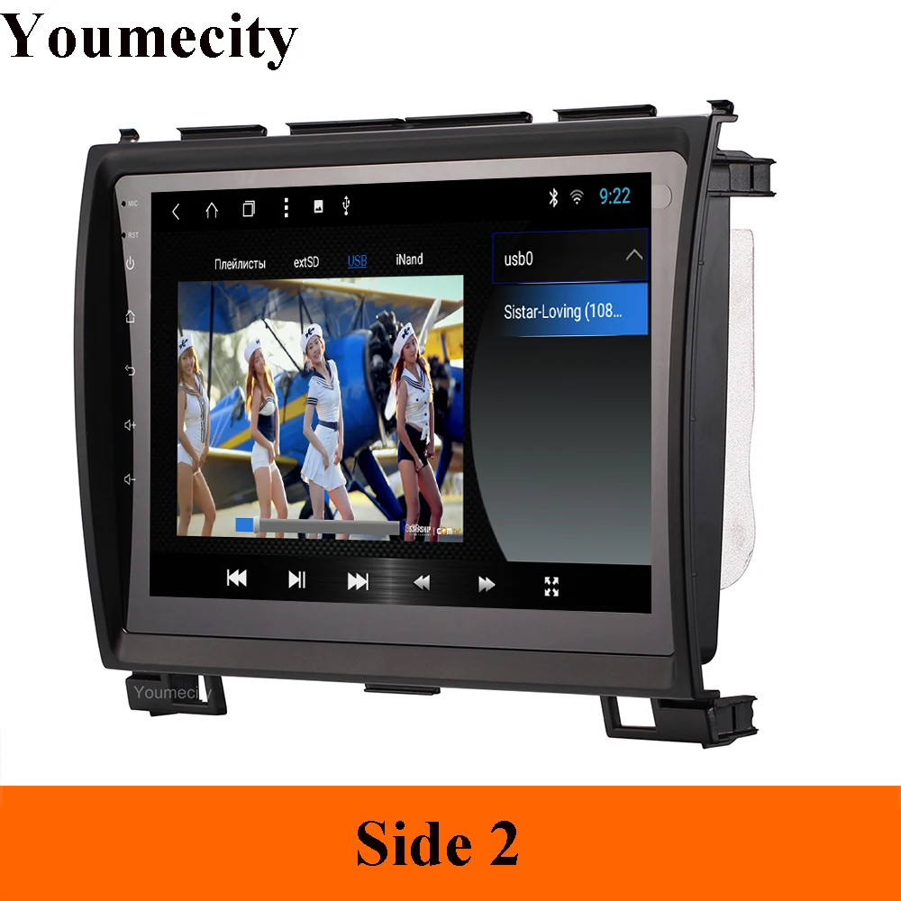 Youmecity Android 9,0 9 дюймов Восьмиядерный автомобильный dvd видео gps для Haval Hover Greatwall Great wall H5 H3 экран 1024*600+ wifi+ BT RDS