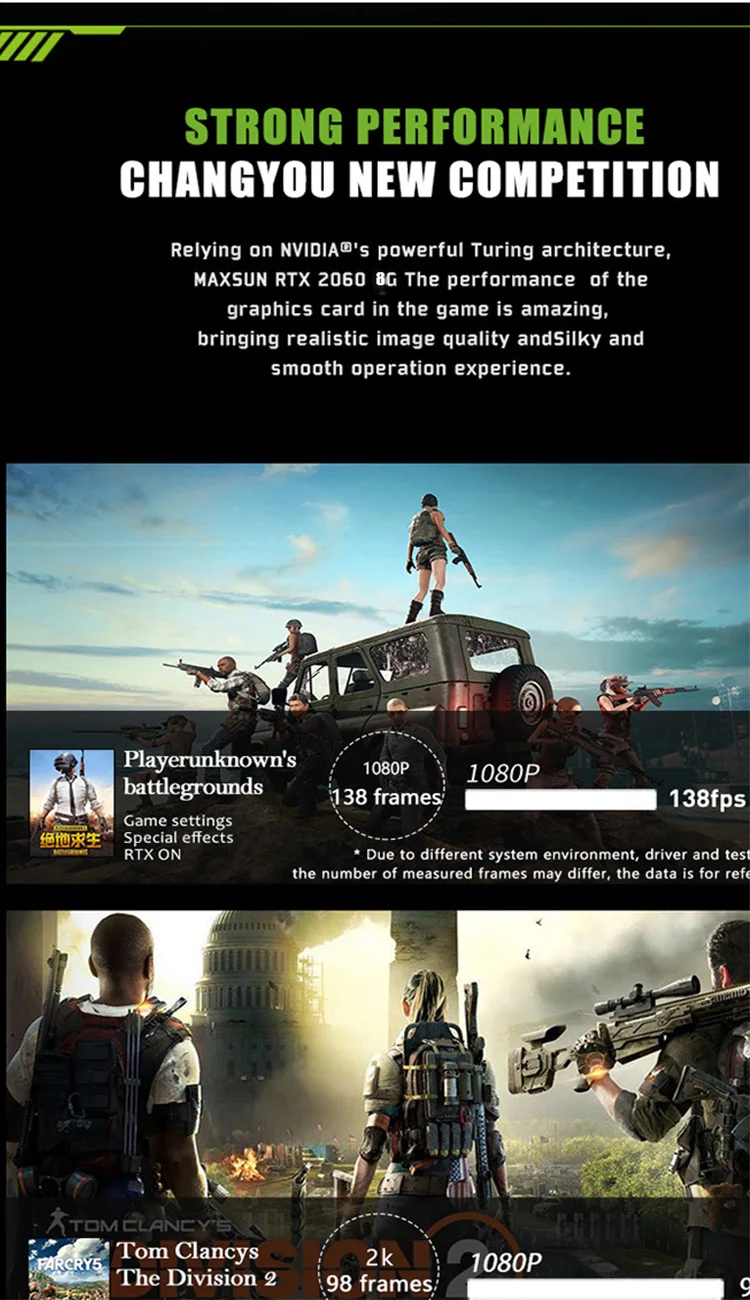 MAXSUN графическая карта rtx 2060 Super Terminator 8G HDMI+ 3DP+ DVI NVIDIA GDDR6 1470MHz 256bit 14000MHz 12nm gtx 960 pc видеокарта