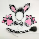 Плюшевая повязка на голову с животными из мультфильма Зебра