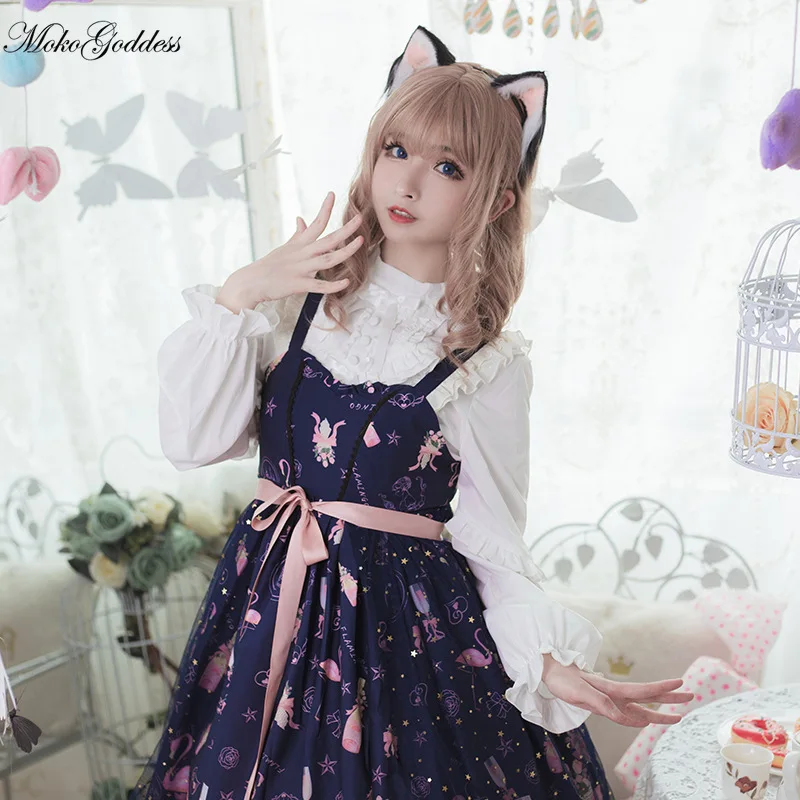 Женское платье с принтом фламинго юбка в готическом стиле оригинальный дизайн