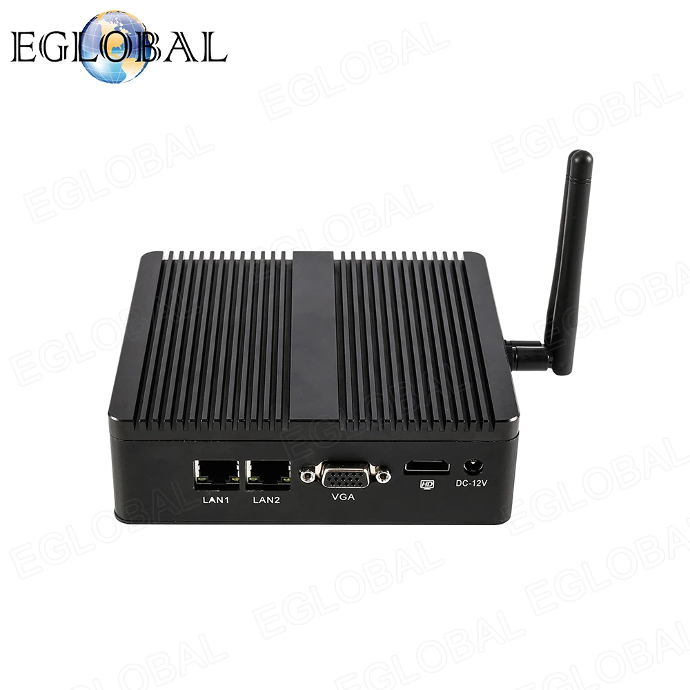 Eglobal Small Mini PC Intel Celeron 3160 Dual Lan Com Windows Linux Computer Pfsense Server Firewall Wifi | Компьютеры и офис