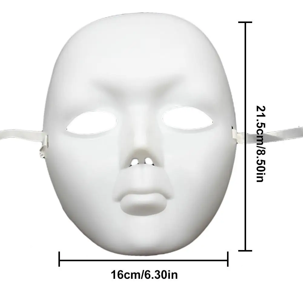 Маска для Хэллоуина полностью раскрашенная маска рук косплей реквизит белый