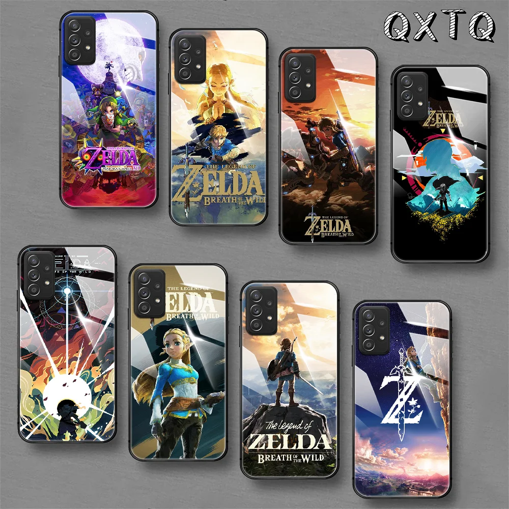 

Zeldas-Legend-Game Tempered Glass Phone Case For Samsung Galaxy A 10 20E 21 30 31 50 51 52 70 71 72 S 5G Cover Cell 3D Trend