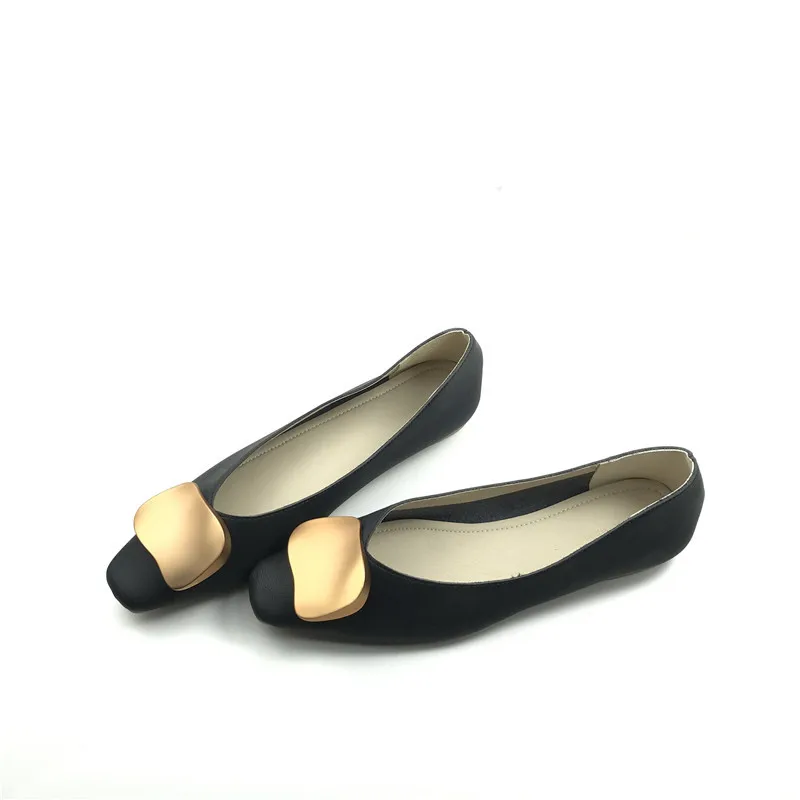 

Casual Woman Shoe Square Toe Female Footwear All-Match Shallow Mouth Autumn Comfortable New Retro Grandma Wedding Summer Dress