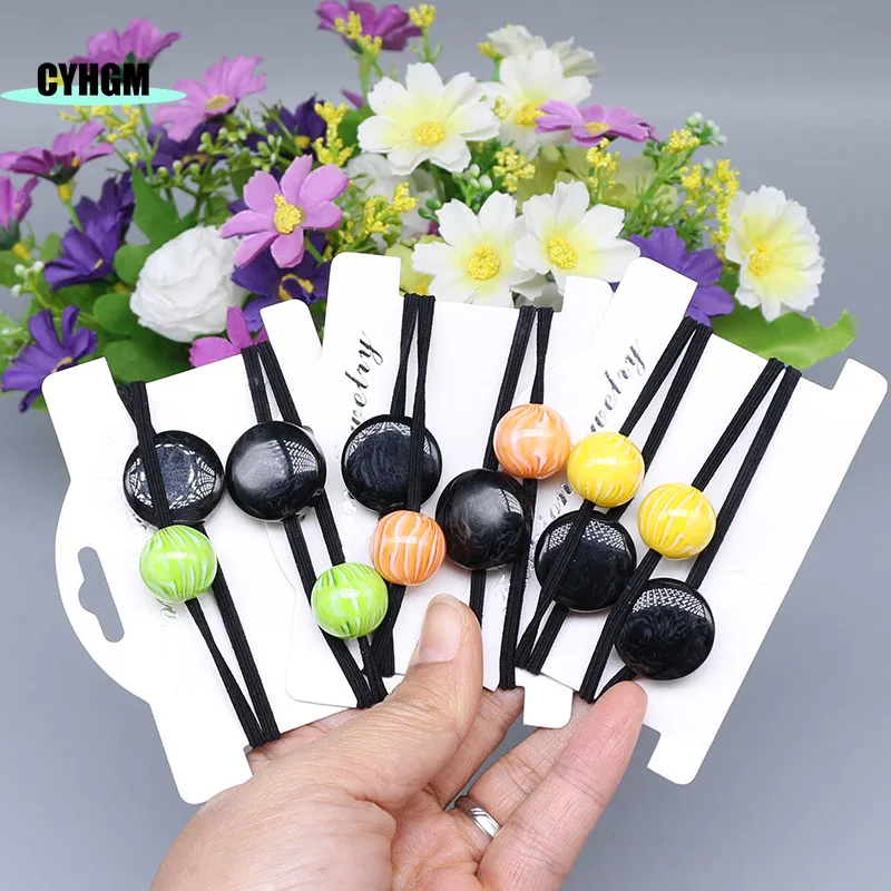 New Fashion korean amber Hair rope Accessories hair ties for Women elastic bands scrunchie Girls Band A02-5 |