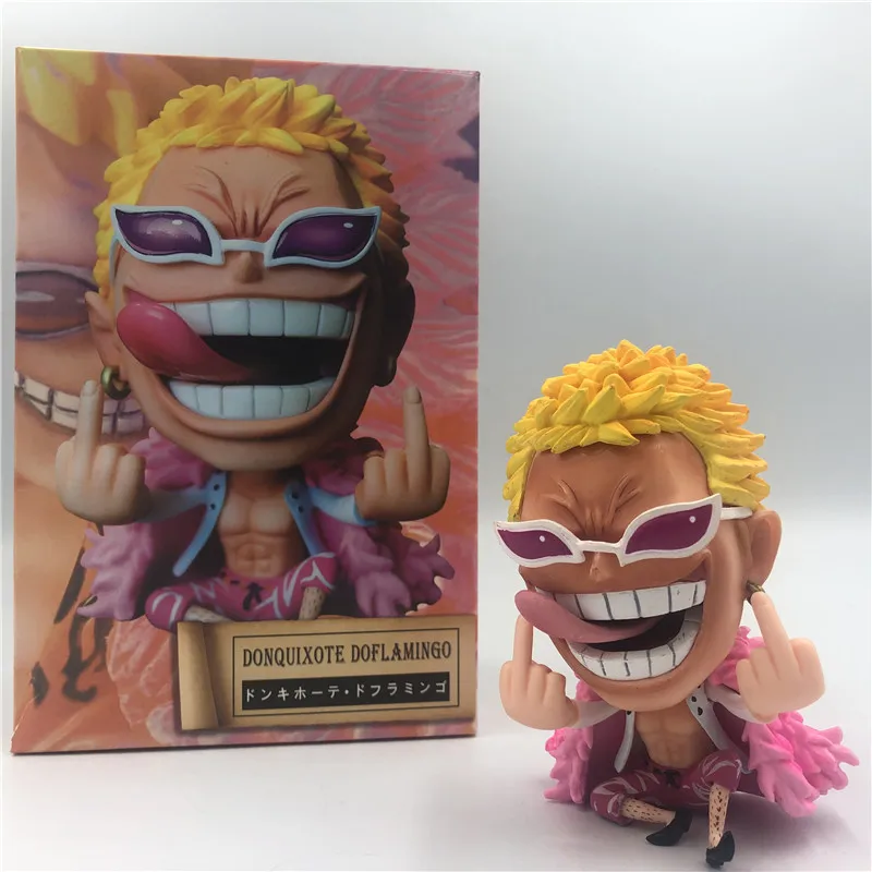 Донкиксот Doflamingo Q сидящий презерват Ver. ПВХ Фигурки Luffy Fighter коллекционные модели 11