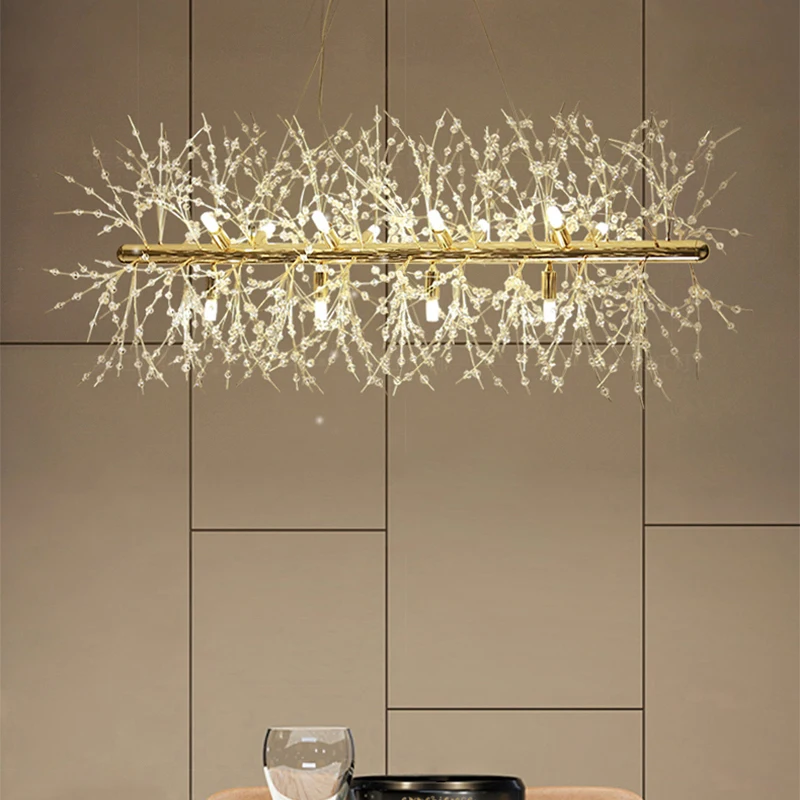 

Restaurant clothing barber shop chandelier dandelion crystal chandelier creative personality cloakroom bedroom lamps