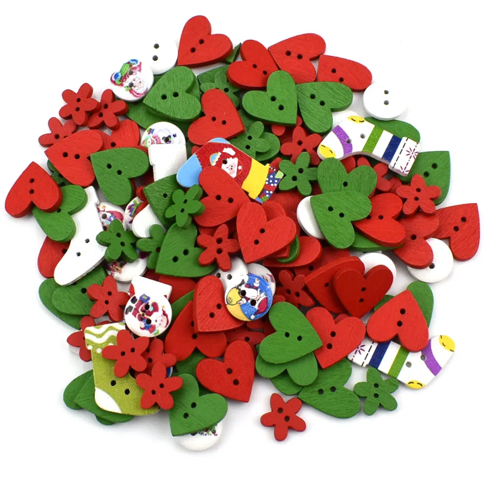 500 шт красные цветы деревянные кнопки деревянная кнопка рубашка DIY Подушка