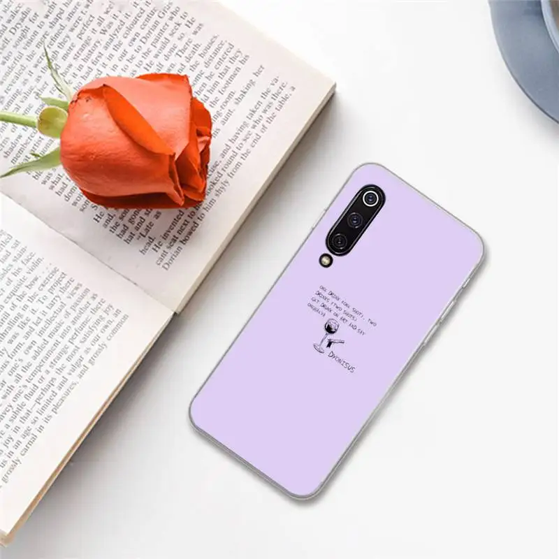 

purple Doodles Aesthetics Phone Case For xiaomi Redmi 5 5A plus 7A 8 note 2 3 4 5 5A 6 7 GO K20 A2