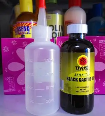 Масло черного касторового масла для роста волос и ресниц/4zo X 1 бутылочка | Красота