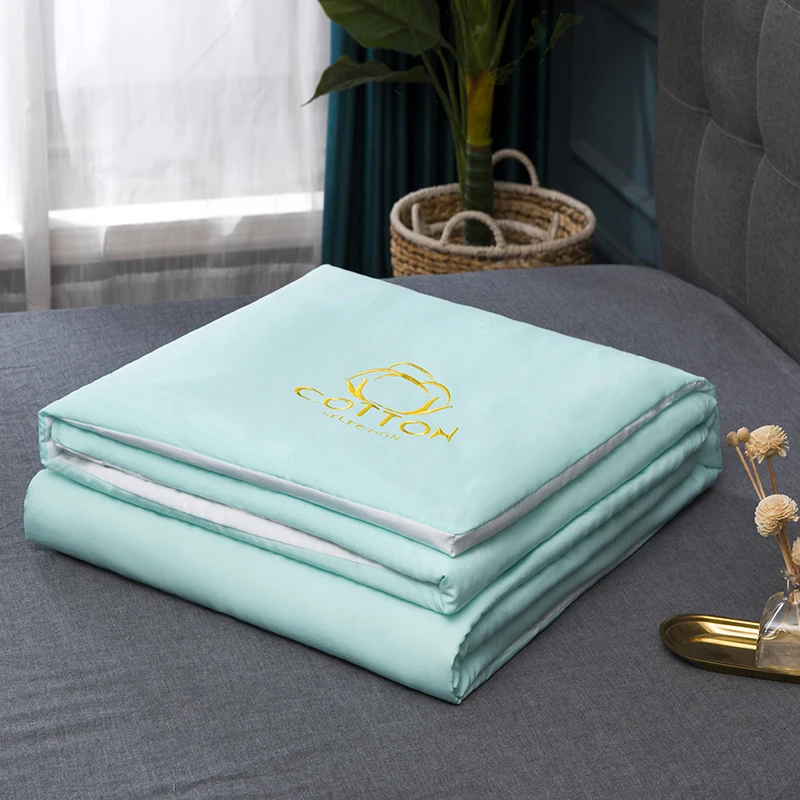 Летнее стеганое покрывало с вышивкой геометрические двойные покрывала для