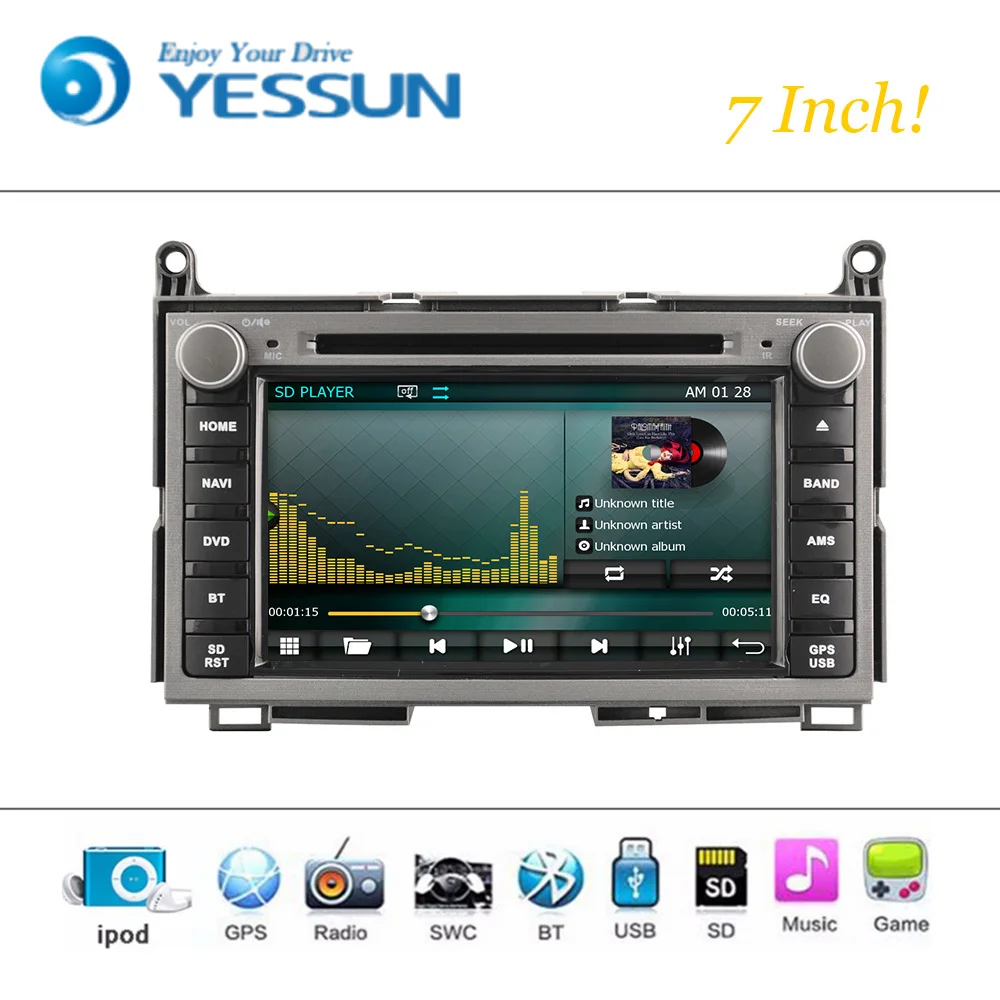 Автомобильный DVD плеер Wince система для Toyota Venza автомагнитола стерео GPS навигация