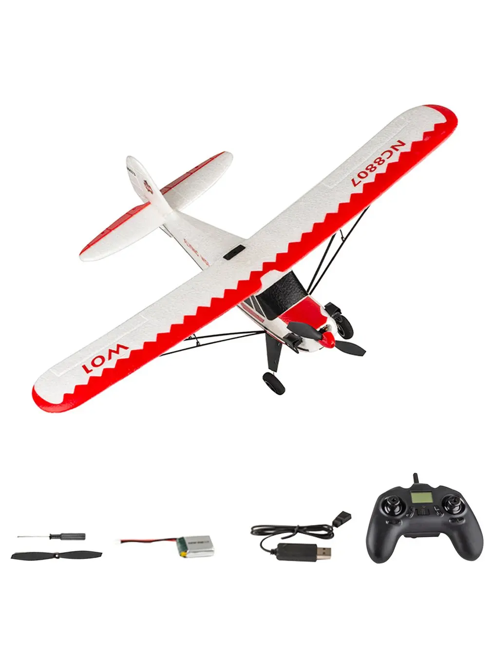 

W01 2.4G 3CH Electric RC EPP Glider Airplane Six-axis Gyroscope RTF Right Hand Throttle With Transmitter Gifts For Beginners
