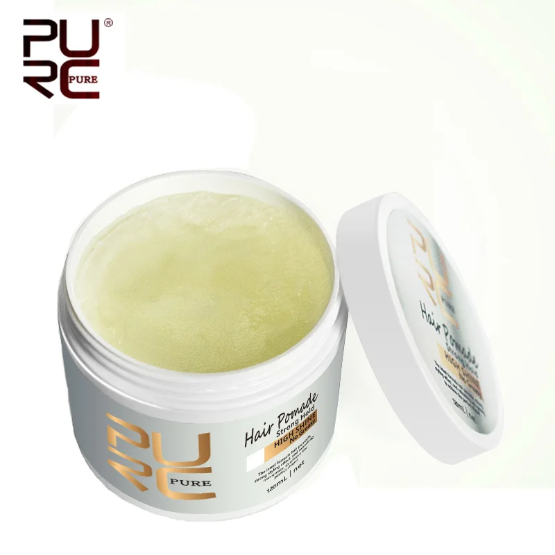 

2020 11.11 PURC 120ml Hair Pomade Strong Hold high shine style restoring Pomade Hair wax hair oil wax For Hair Styling 120ml