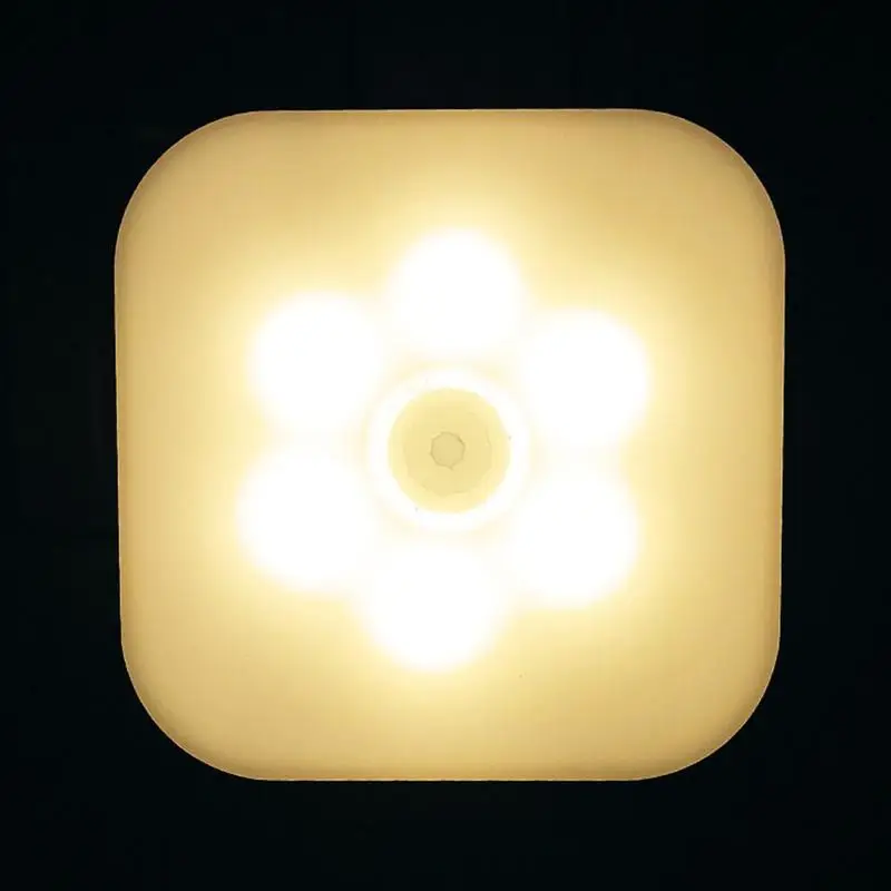 

LED Night wall Lamp Light With EU Plug Smart Motion Sensor Home Staircase Closet Aisle WC Bedside Lamp Hallway Pathway