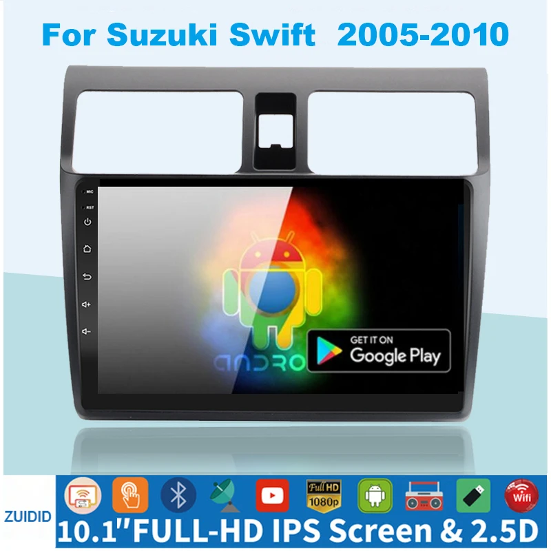 Автомагнитола 2 + 32 ГБ Android 10 0 Bluetooth стерео для Suzuki Swift 2005 2006 2007 2008-2010 2Din GPS-навигация