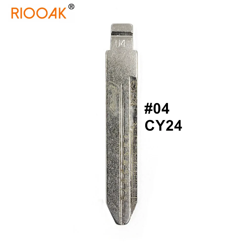 

5pcs CY24 #04 2 in 1 Lishi Metal Engraved Line Scale Shearing Teeth Blank Car Key Blade for Chrysler Jeep Dodge