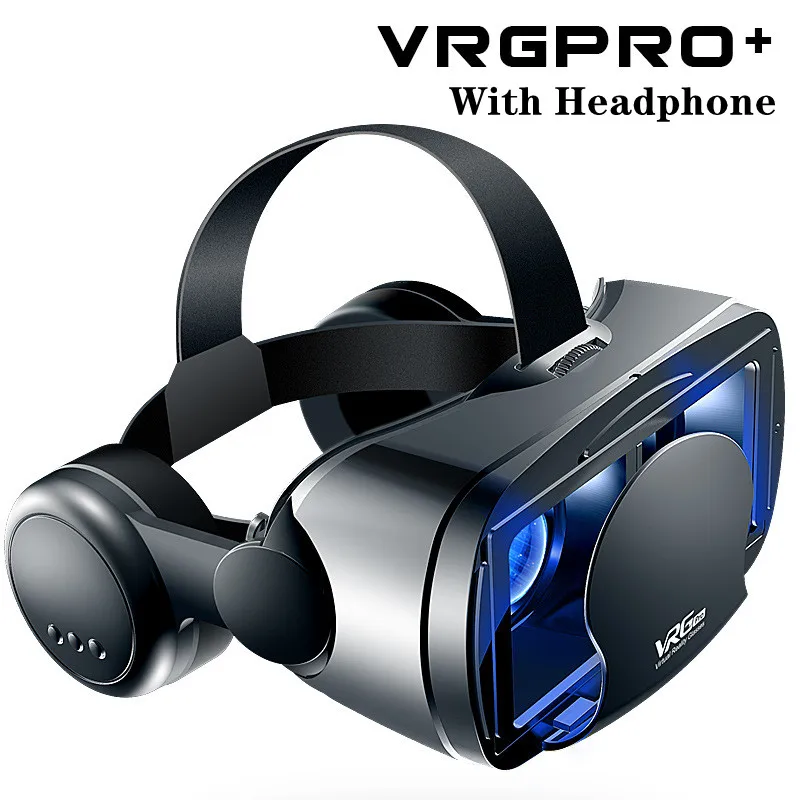 

3D VR Headset Smart Virtual Reality Glasses Helme With Hifi Headphones VR Glass For Smart Phone Goggles Headset