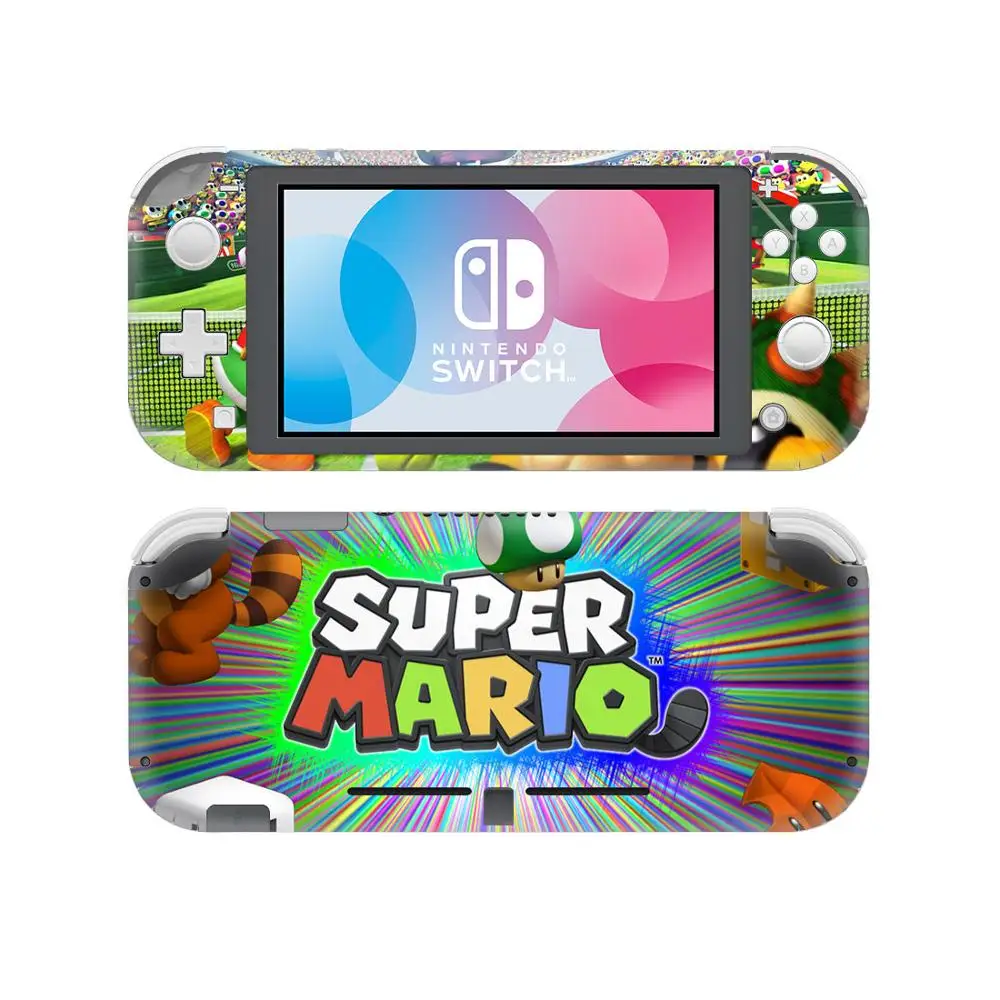 Супер Марио кожи стикеры Наклейка для nintendo переключатель Lite консоль и контроллер переключатель дорожный переключатель легкий протектор кожи виниловая наклейка