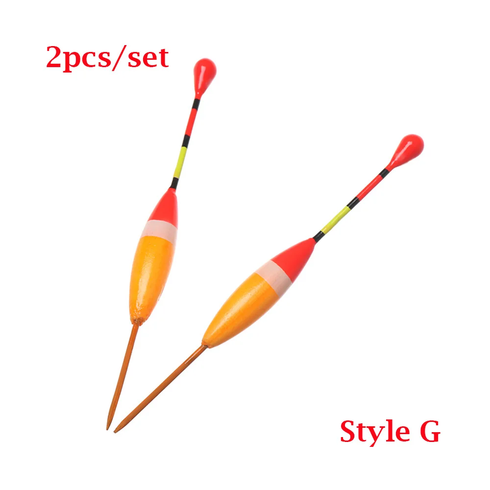 Style G 2 шт. набор поплавков для ловли со льдом, буй, рыбалка, световая палочка, Плавающие буи для рыболовных принадлежностей, различные размеры - Цвет: Style G