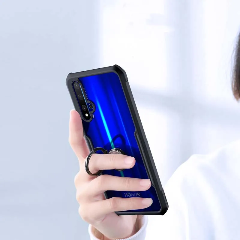 Xundd Роскошный прозрачный чехол для huawei Honor 20, чехол с подушками безопасности, противоударный чехол на заднюю панель для huawei Honor 20 Pro Funda, бизнес-хит