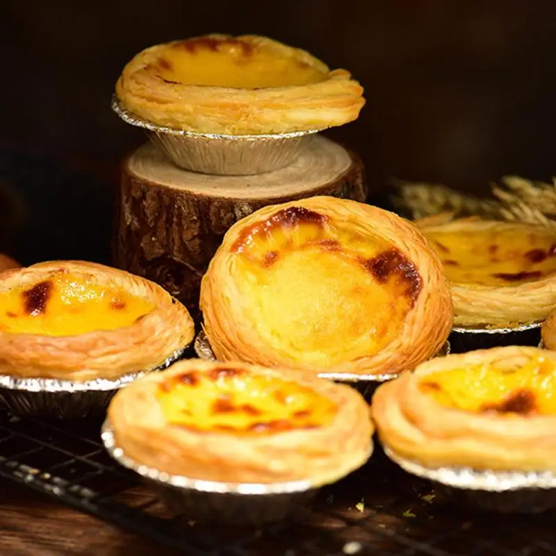 100 шт. формы для яичницы из алюминиевой фольги мини кастрюли тарелка пирога