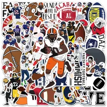 10/30/50pcs Sports American Rugby Football Cool Stickers Laptop Motorcycle Luggage Guitar Phone Bike Fridge Car  Sticker Decals