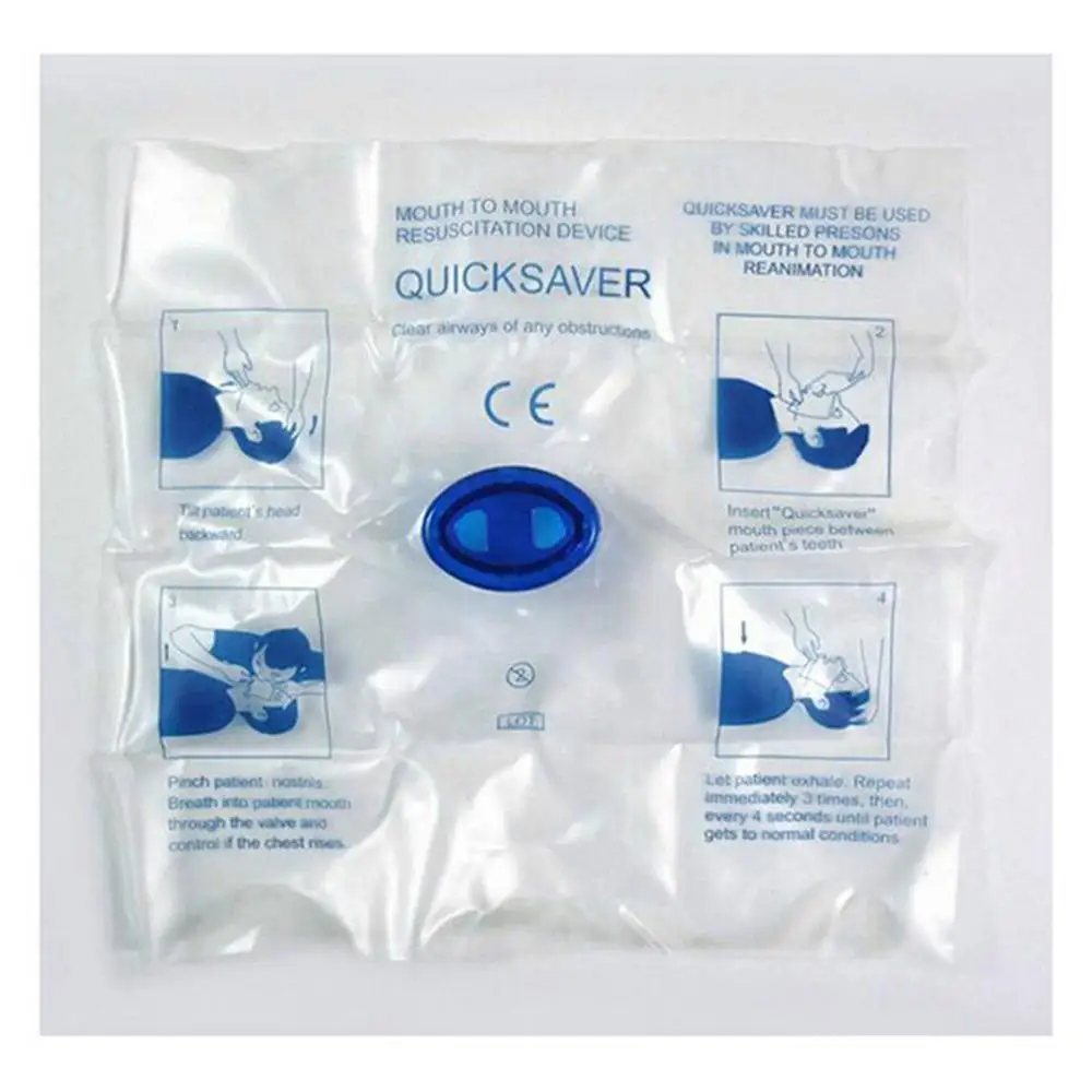 Disposable CPR Medial Emergency Mouth Breath Mask Face Shield Resuscitation Device First Aid Tool Quick Saver | Безопасность и