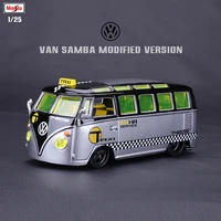 maisto 125 hot new style volkswagen bus samba model die casting alloy model car simulation decoration collection gift toy