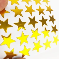 10x child gilding reward flash sticker teacher praise label award five pointed star gold sticker self adhesive sticker for gifts