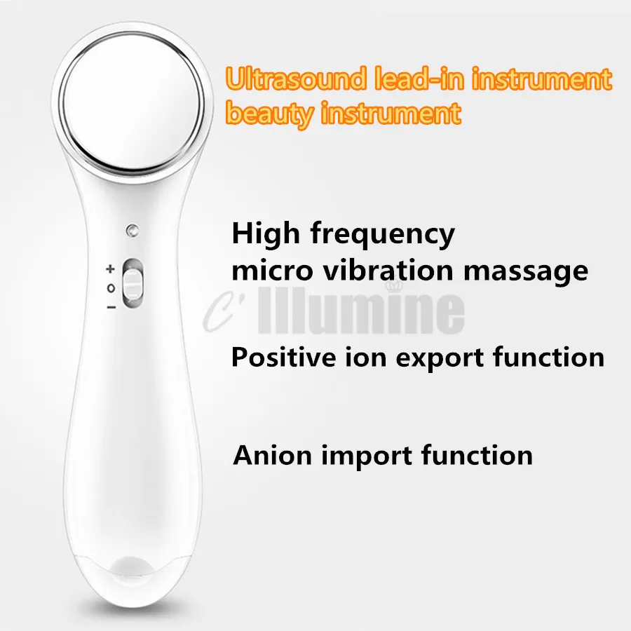 Kopen Ultrasone Cleanser Massager + 100G Hyaluronzuur Gezicht Gel Huid Verstevigende Behandeling Thuisgebruik