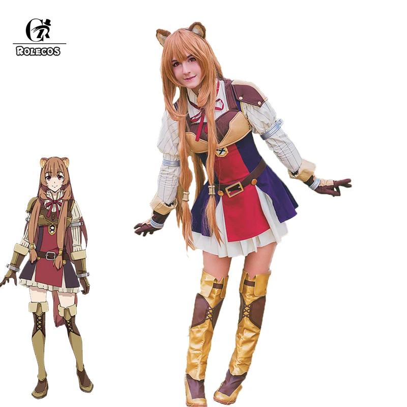 ROLECOS Raphtalia косплей костюм героя косплея из мультфильма Rising of The Shield Tate no Yuusha Nariagari