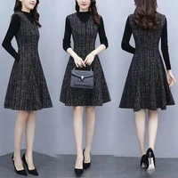 bodycon dress for women square neck black dress women elegant cotton fashion side split dress mini ladies basic