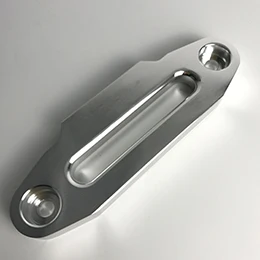 4000lbs 124 мм Серебряная синтетическая лебедка веревка Fairlead, черный алюминий Hawse Fairlead, лебедка Fairlead кабель Ведущий руководство ATV внедорожный - Название цвета: silver-upgrade