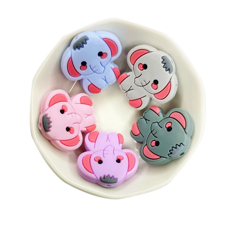 Бусины силиконовые для детского прорезывателя 5 шт. | Мать и ребенок