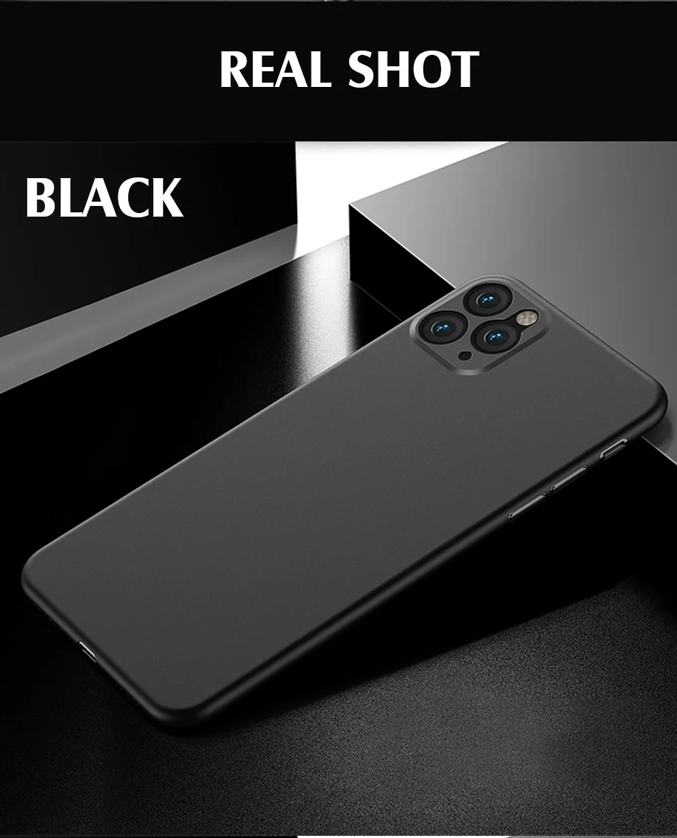 Роскошный противоударный 0,3 мм ультра тонкий чехол для iphone 11 Pro X XS XR Max матовый чехол из ТПУ для iphone 8 7 6 6s Plus Мягкий чехол