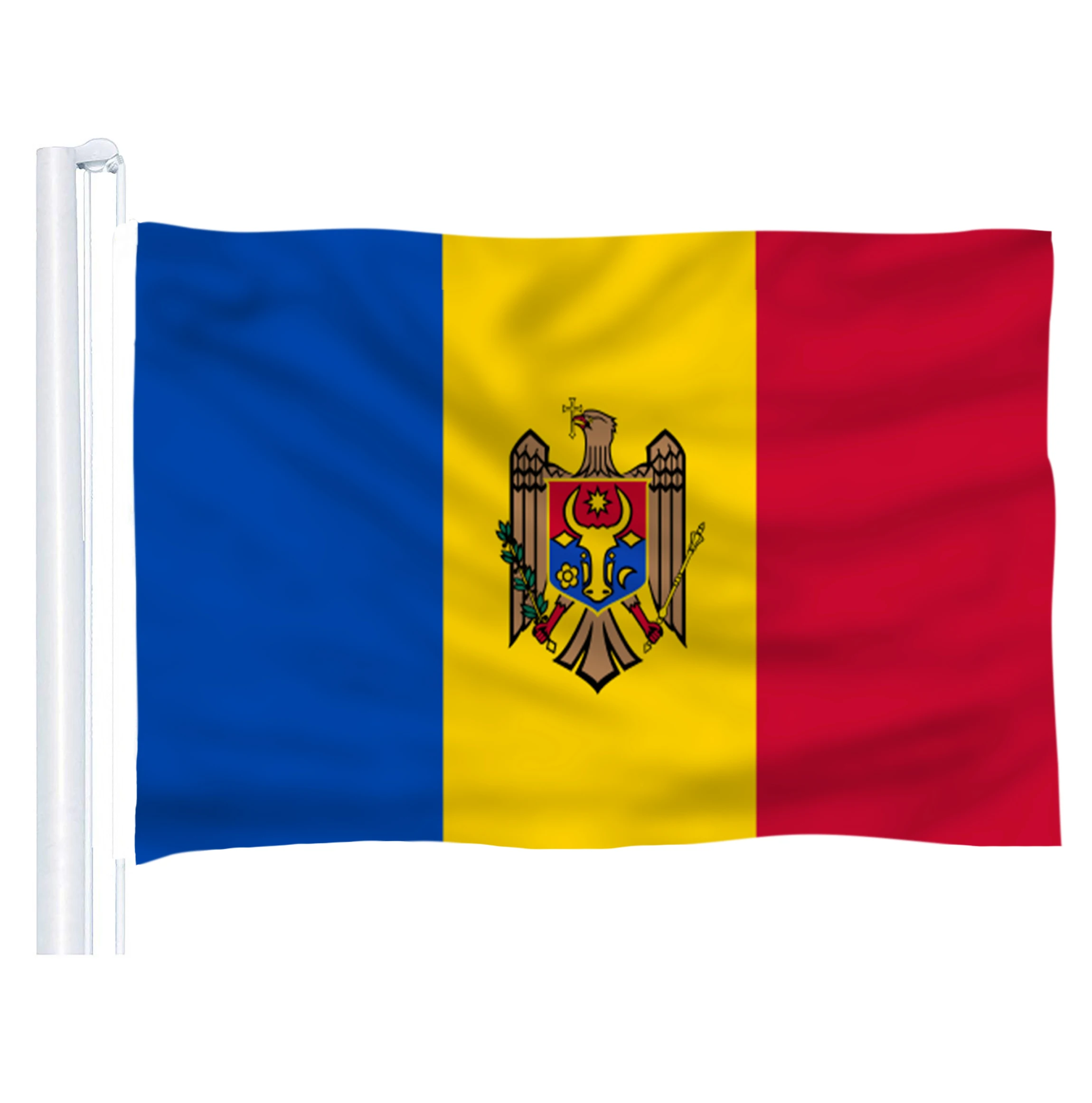 Flag molы полиэстеровый флаг 5*3 фута 150*90 см большой размер хорошее качество|moldova flag|flag