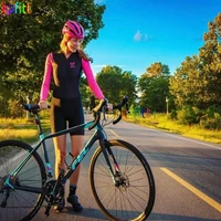 kafitt womens professonal long sleeve cycling triathlon jumpsuit 20dgel sets fashion little monkey macaquinho ciclismo feminino