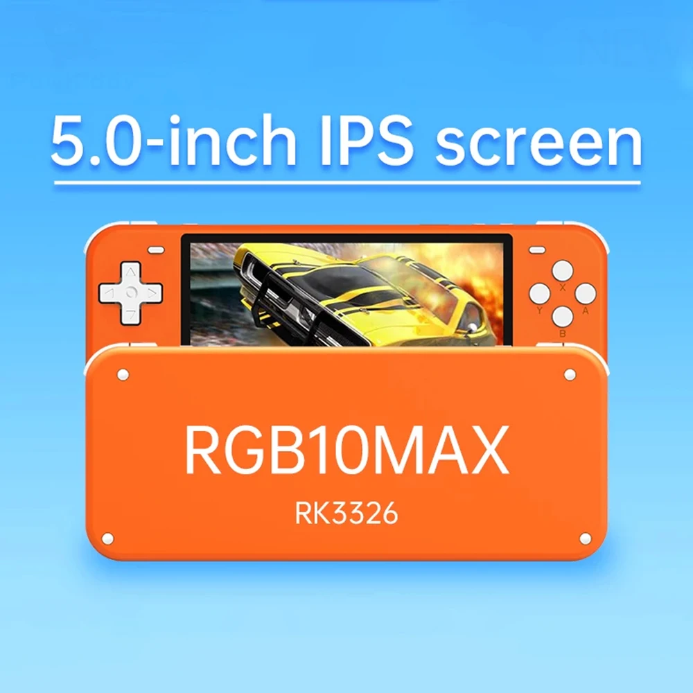 Powkiddy Ретро ручной RGB10/ RGB10 max IPS экран портативная игровая консоль RK3326 chip 3D rocker 64 Bit