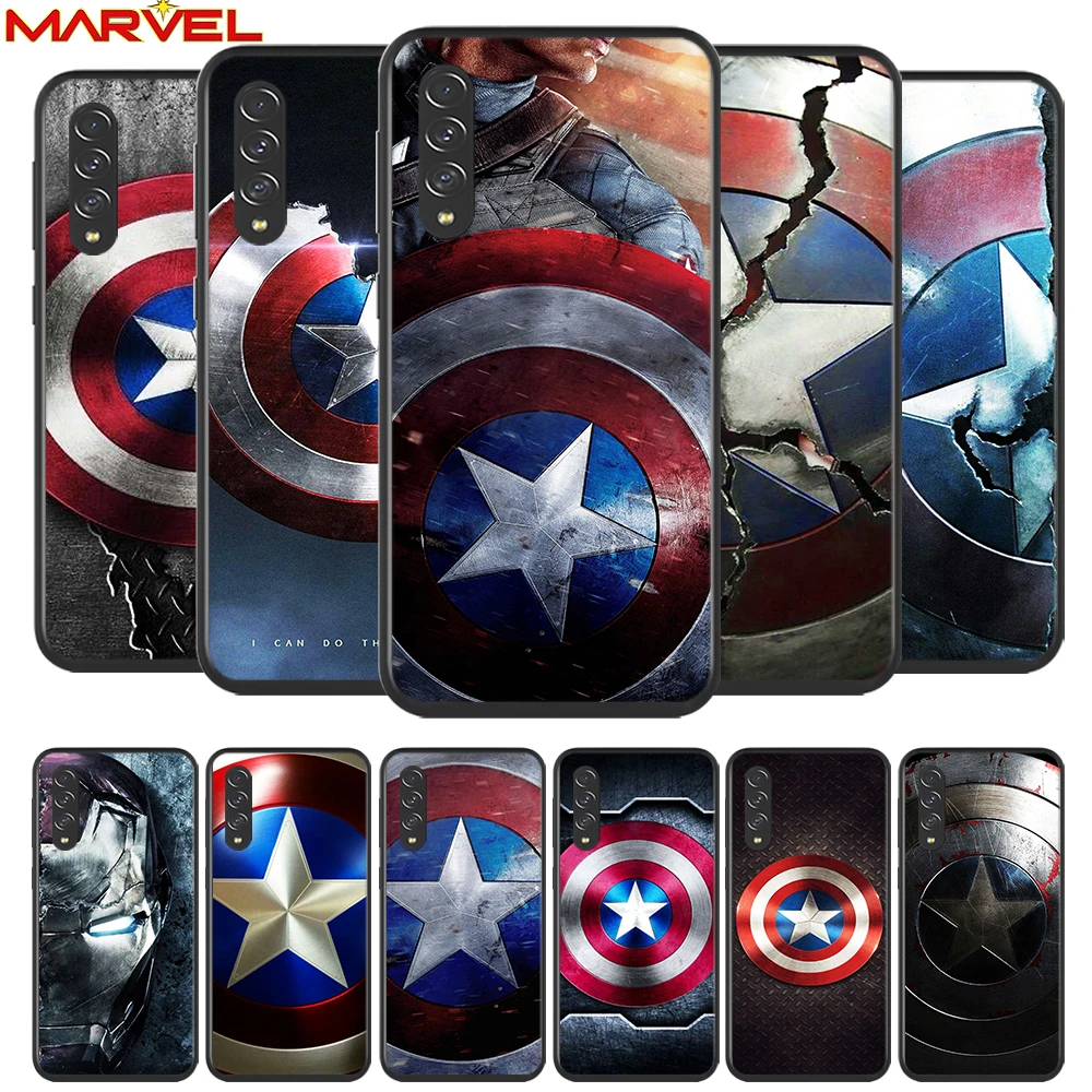 

Avengers Shield Marvel for Samsung Galaxy A90 A80 A70 A60 A50 A40 A2Core A10 M31 M21 M60 M40 M30 Soft Black Phone Case