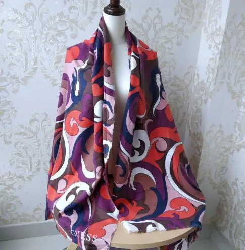 niemieckich marka odzieżowa dla kobiet wysokiej jakości szalik szaliki damskie, lato moda szaliki - Цвет: 3