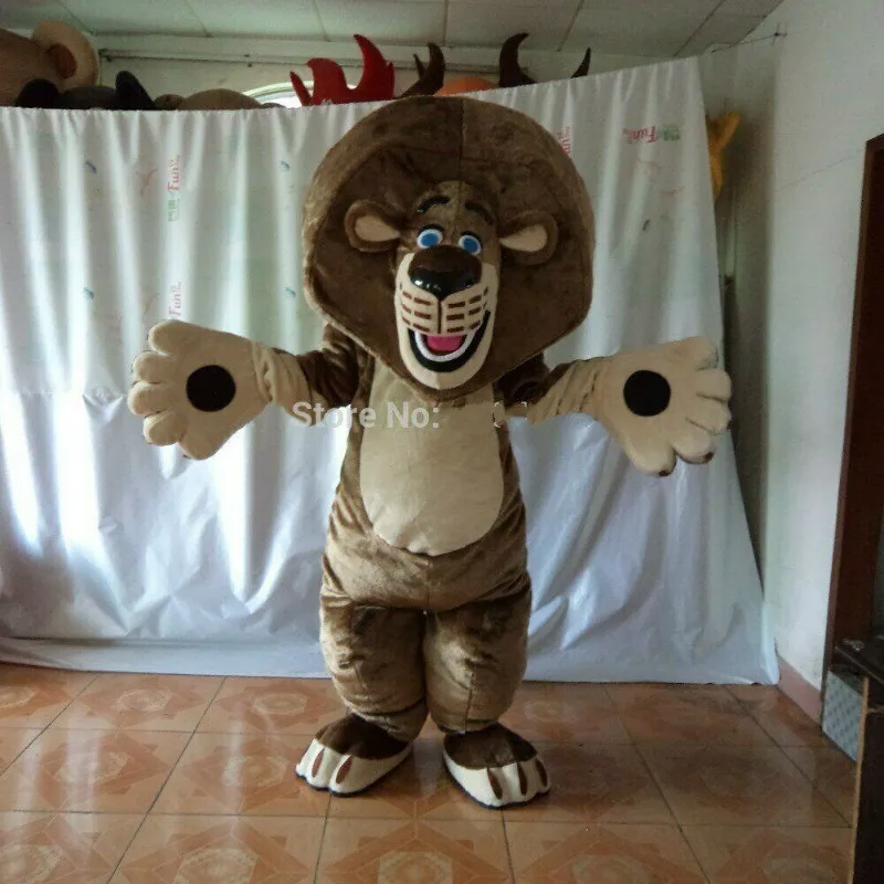 Brown Lion Mascot Costume Cosplay Furry Suits Party Game Dress Outfits Carnival Halloween Christmas Easter Advertising Clothes