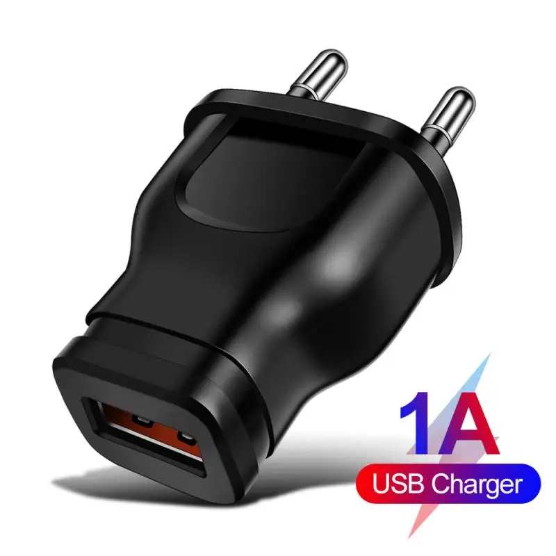 

Adapter USB Port Charger EU Plug 5V 1A Wall AC Power Portable Exquisite Universal Fast Charging For Mobile Phone Iphone 12 11