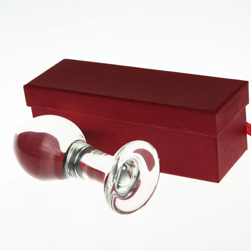 Огромная стеклянная Анальная пробка эротические игрушки для массажа простаты