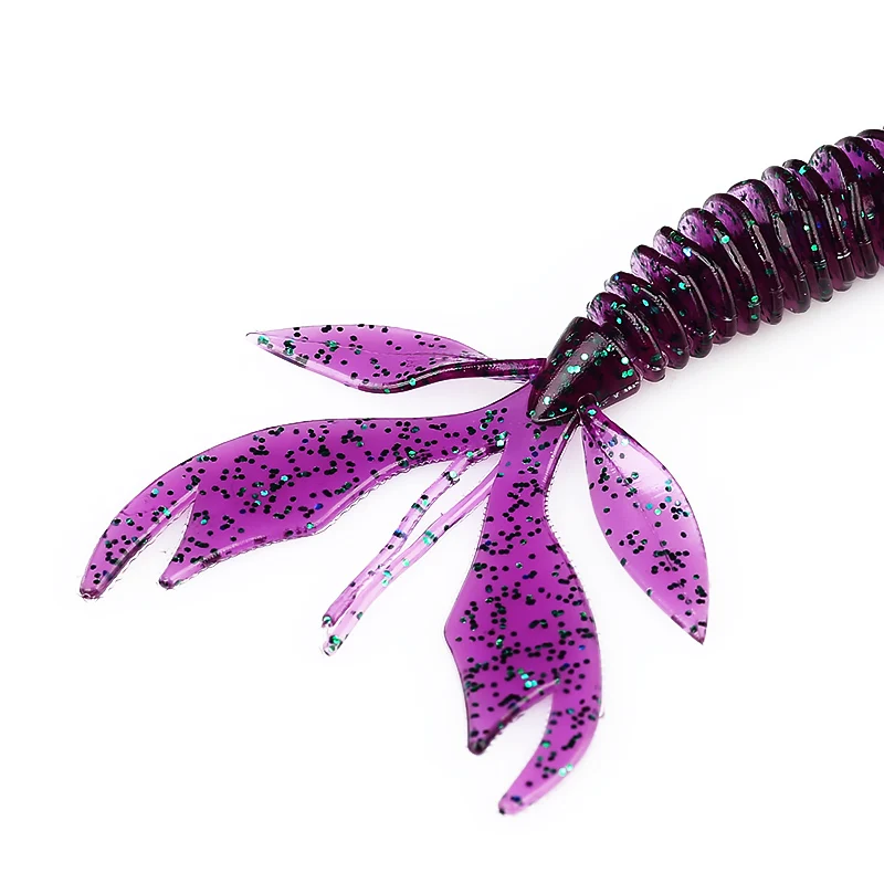 Ardea Soft Lures 76mm 2g Worm Silicone Bait Wobblers Swimbait Artificial Double CoBaitfishing Bass Fishing Tackle jigging