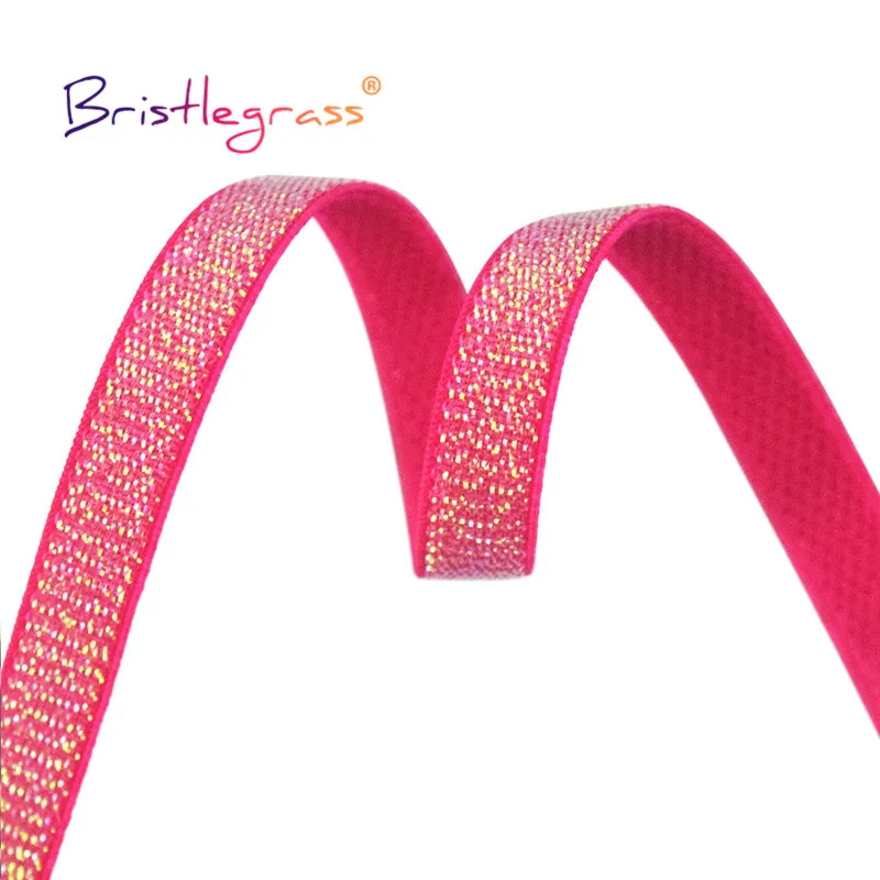 Эластичная лента для бюстгальтера с металлическим блеском 3/8 дюйма 10 мм|Резинки| |